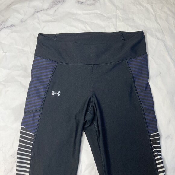 Under Armour Black Leggings Womens Size XS Cropped Athletic Workout - Picture 2 of 4